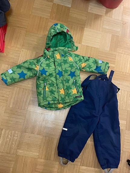 Villervalla 86cm tähti toppatakki takki ja housut