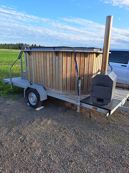 Paljukärry palju kylpytynnyri