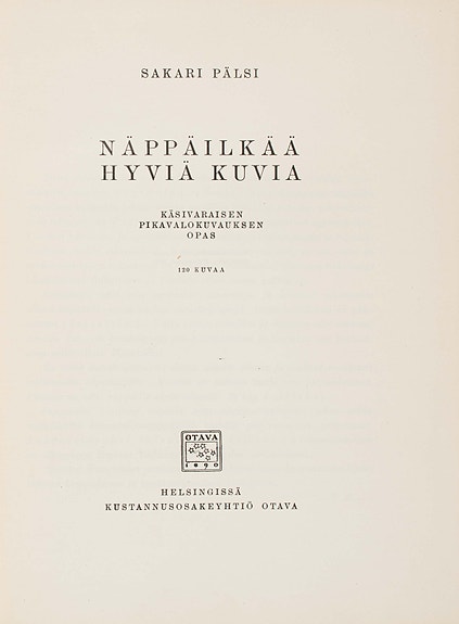 Näppäilkää hyviä kuvia