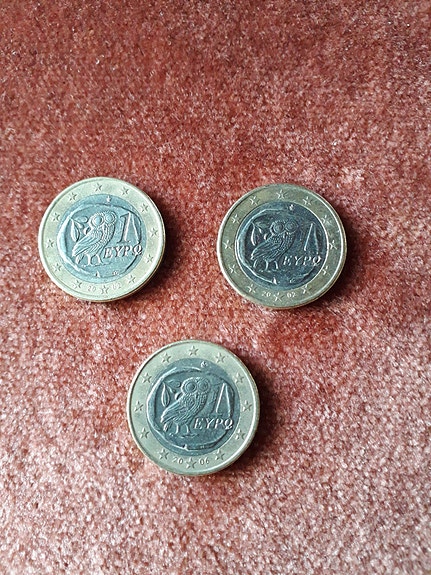 1 euro kolikko Kreikka