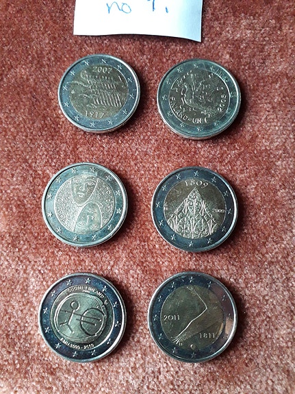 2 euron erikoiskolikot. Suomi