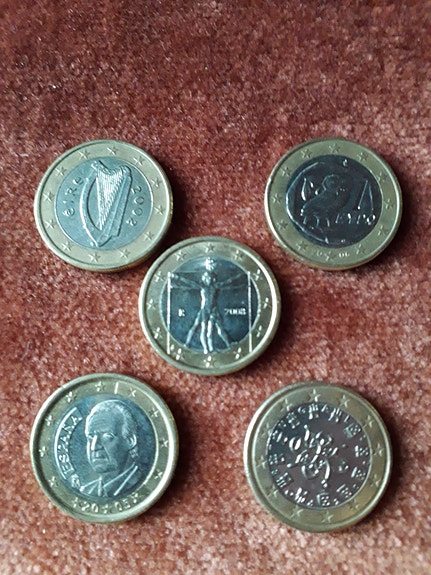 1 euro Eurooppa kolikot