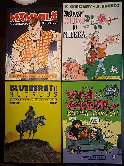 Blueberry, Mämmilä, Asterix, Viiva & Wagner