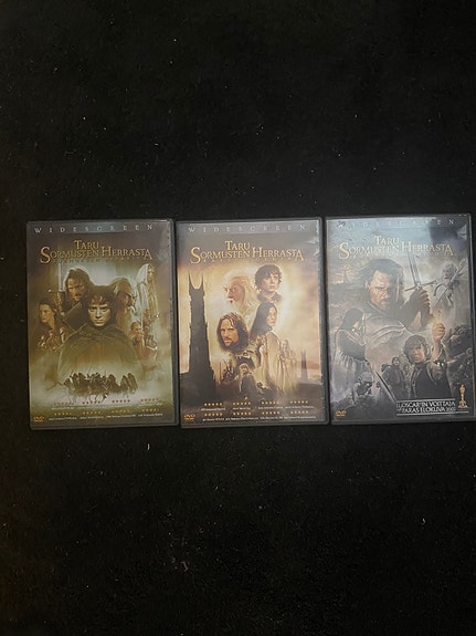 Taru Sormusten Herrasta DVD elokuvat