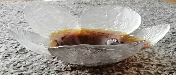 Humppilan lasi, Iso Kivi Set - tarjoilukulho, taidelautanen