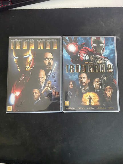 Iron Man 1 & 2 DVD Elokuvat