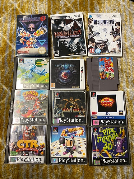 Nintendo ja ps1 pelejä