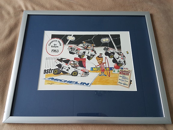 Rallin historiaa. Ralliaiheinen taulu vuodelta 1983
