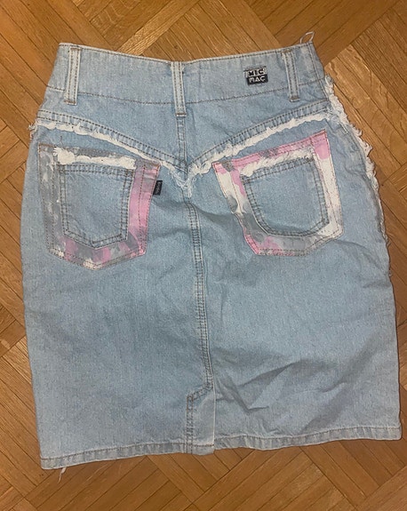 MicMac koko S M vintage farkkuhame farkku hame uusi