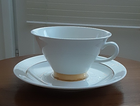Arabia Harlekin Gold -teekupit 4 kpl