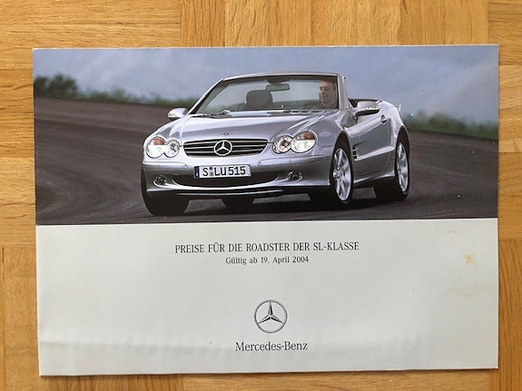 Hinnasto Mercedes SL-sarja R230 SL 350 SL - 500 - SL 600 - SL55 AMG 2004