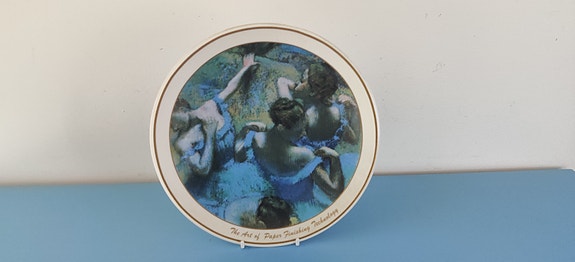 Arabia - Blue Dance Seinälautanen (Numeroitu 227/300, Edgar Degas. Valmet)