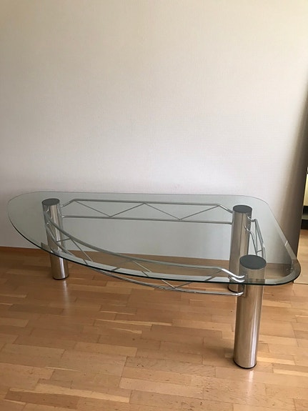 Iso olohuoneen pöytä / lasinen sohvapöytä