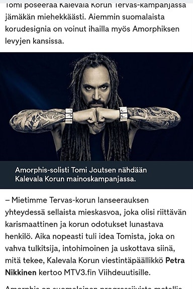 Miesten Kalevala kaulakoru