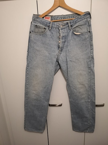 Levi's 501 Farkut Vaaleansininen Denim Miehet