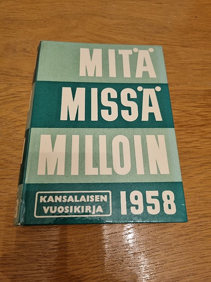 Mitä missä milloin 1958
