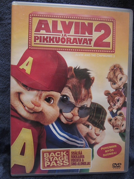 Alvin ja pikkuoravat 2 dvd