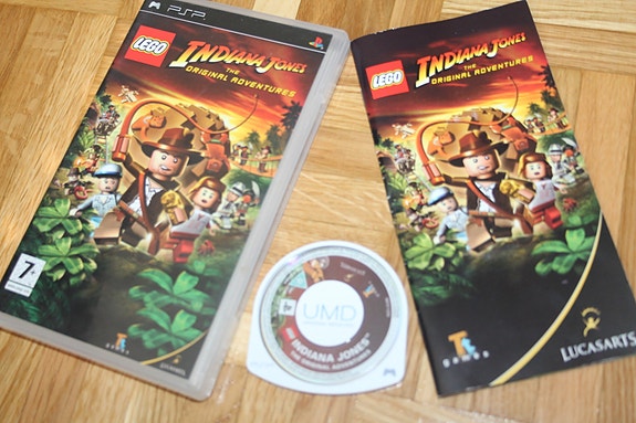 LEGO Indiana Jones The Original Adventures Sony PSP käsikonsoli peli + ohjeet