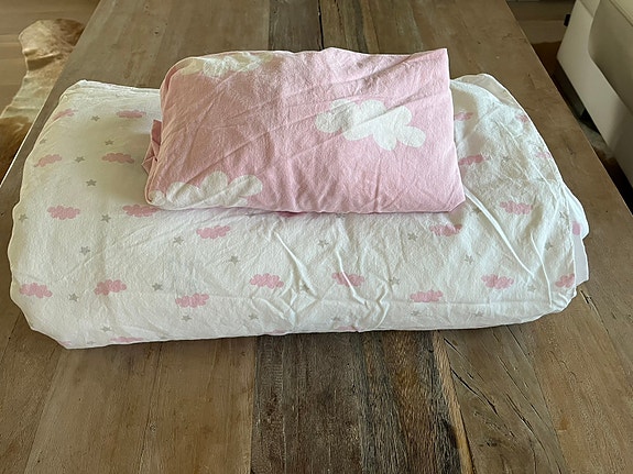 Ikea lasten peitto, pussilakana ja aluslakana 110x100cm ja tyynyliina