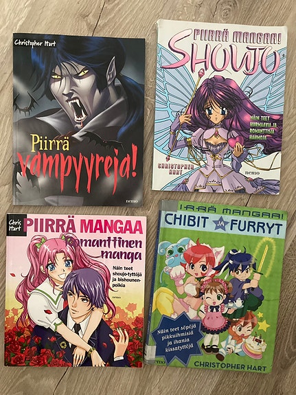 Piirrä mangaa -kirjat