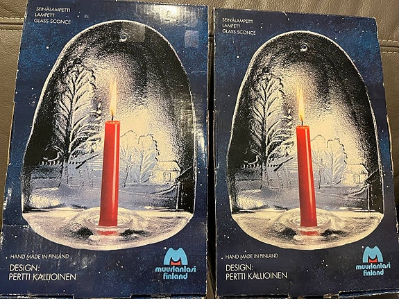 Muurlan lasi Kynttilä teline 2kpl