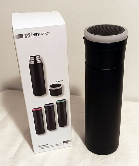 Termospullo bluetooth-kaiuttimella