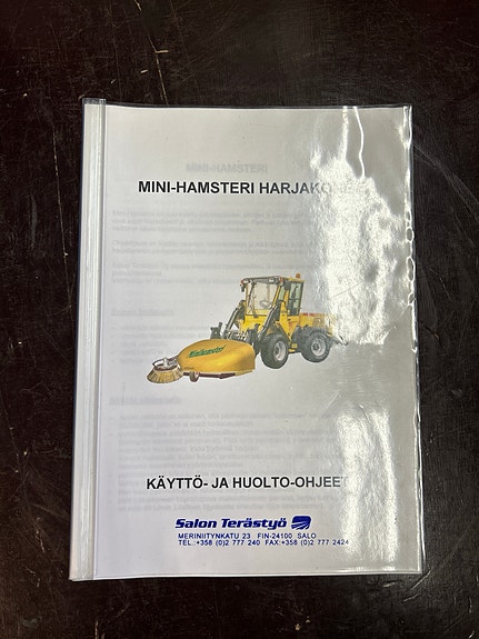 Mini-hamsteri harjakone käyttö-ja huolto-ohjeet
