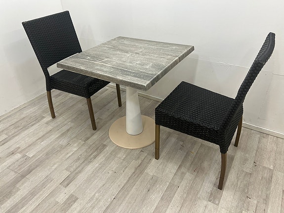 69/69/69 cm Ruokapöyta ja 2 tuolia, ilmainen toimitus free delivery