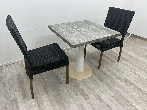 69/69/69 cm Ruokapöyta ja 2 tuolia, ilmainen toimitus free delivery