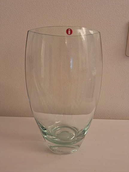 Iittalan kirkas maljakko 20 cm