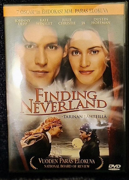 Finding Neverland elokuva-DVD (Johnny Depp, Kate Winslet, Dustin Hoffman)