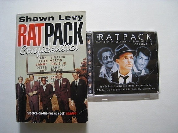 CD Sinatra+Martin+Davis Jr. ja Rat Pack Confidential–kirja