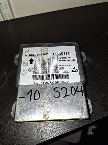 MB S204 airbag ohjausyksikkö