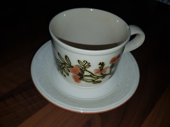 Retro Kiln Craft Tableware teekuppi + tassi
