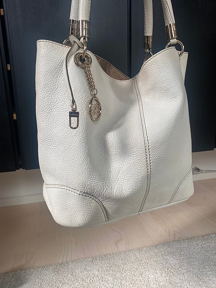 Lancel French Flair valkoinen nahkalaukku