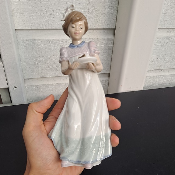 Nao Lladro posliini balleriina figuuri vintage, käsityötä 1980 luvulta
