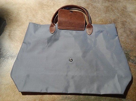 Longchamp Le Pliage open tote harmaa