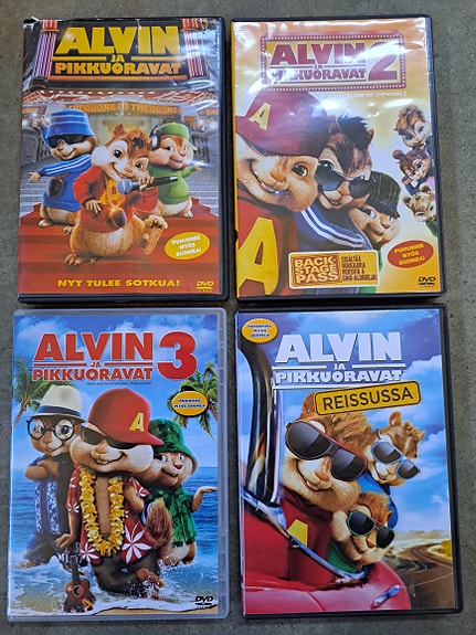 Alvin ja pikkuoravat dvdt