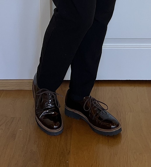 (37) Kävelykengät Loaferit kengät kiiltonahkaa