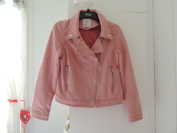 Roosa biker takki Lindex XS