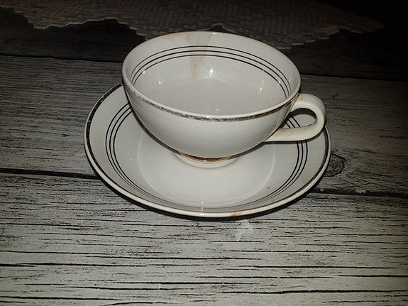 Vintage Arabia Minerva kuppi + tassi
