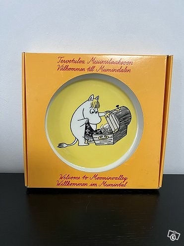 2-puoleinen muumi Niiskuneiti lautanen