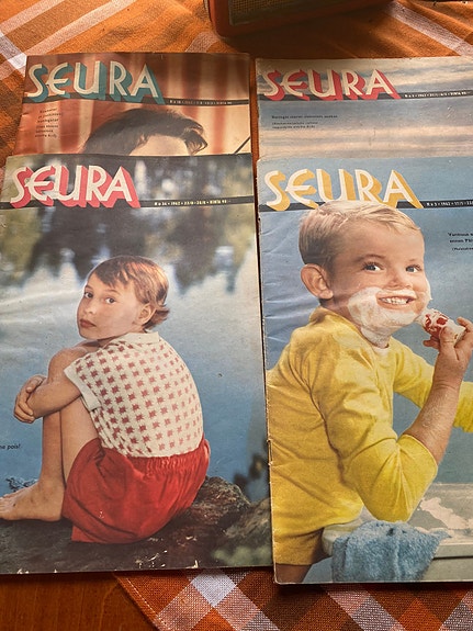 Retro SEURA lehtiä 4 kpl. vuodelta 1962