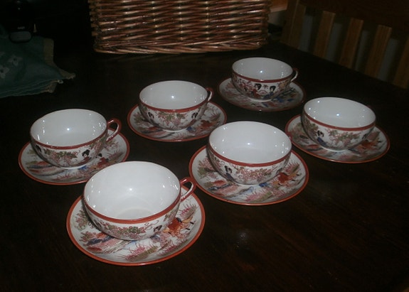 Japanilaiset teekupit 6 kpl