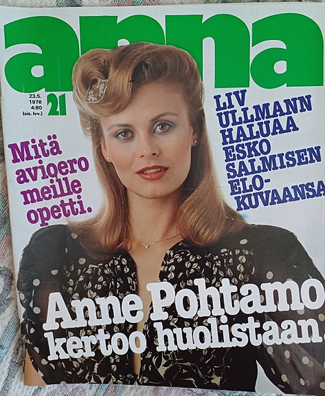 Anna lehti no. 21, 23.5.78 Anne Pohtamo artikkeli