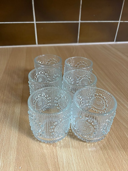 Nuutajärvi lasit / juomalasi 6x