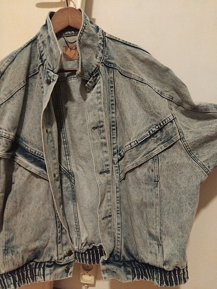 Miesten vaalea farkkutakki, retro, vintage, denim, made in Finland