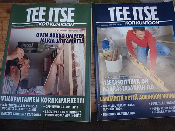 "Tee itse" / "Koti kuntoon" lehtien vuosikerrat 1988-1993