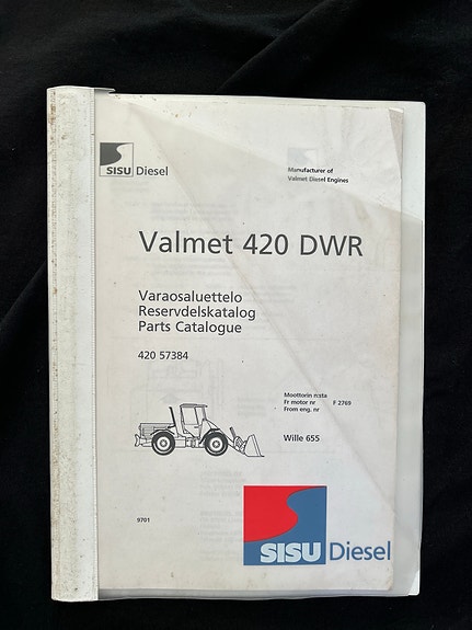 Valmet 420 DWR varaosaluettelo