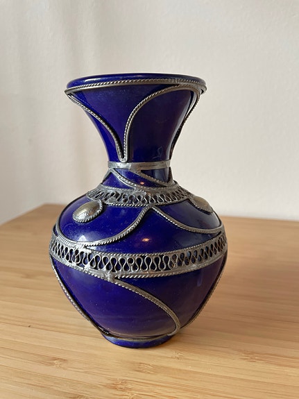 Vintage maljakko marokkolainen keramiikka